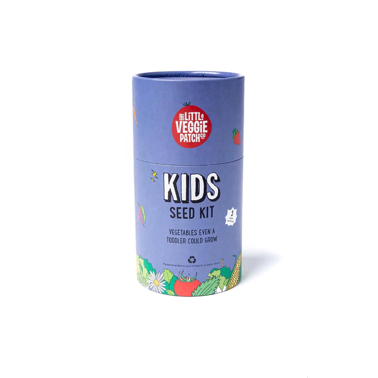 Kids Seeds Kit in violet gift packaging by The Little Veggie Patch Co (front) | the design gift shop