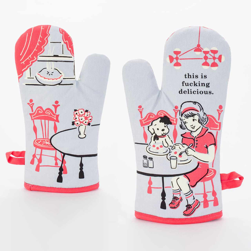 These hilarious Blue Q oven mitts make a GREAT host gift for your next  summer BBQ! ☀️🧡