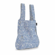 Notabag Hello World Raw/Blue Shopping Bag & Backpack | the design gift shop