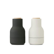 Audo Norm salt & pepper bottle grinder small set in carbon/ash/steel | the design gift shop