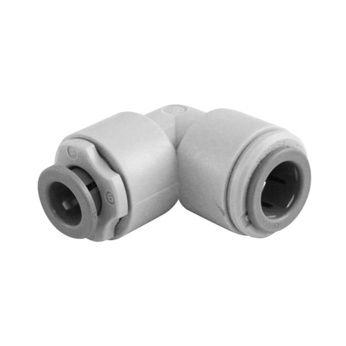 John Guest Fitting - Union Elbow - 5/16" SuperSeal x 3/8" SpeedFit John Guest Fitting - Union Elbow - 5/16" SuperSeal x 3/8" SpeedFit