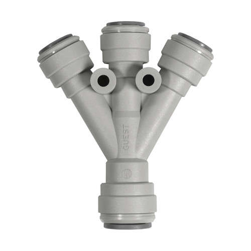 Divider (Three-Way) - Push-Fit - 1/2" × 3/8" - John Guest