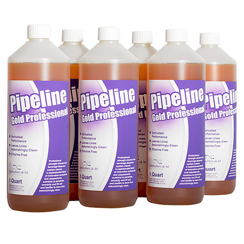 Pipeline Gold Professional Beer Line Cleaning Solution, 6 Quarts (1.5 Gal)