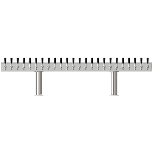 4" Double Pedestal Beer Tower - 24 Taps - Glycol Chilled