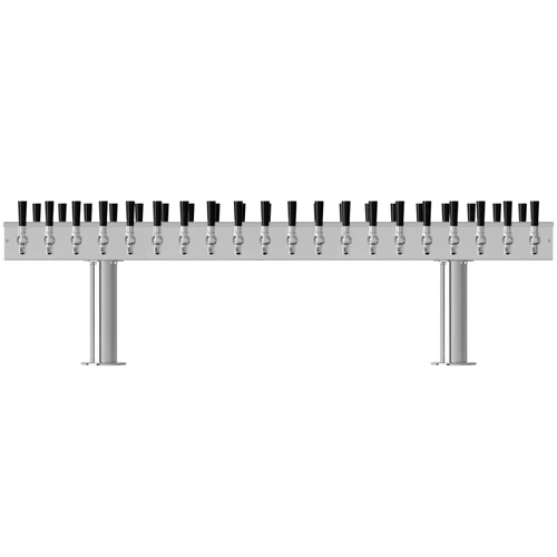 Dual-Sided Double Pedestal Beer Tower - 40 Taps - Glycol Chilled