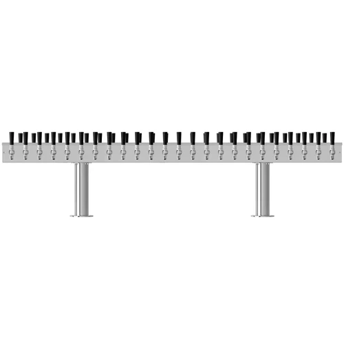 Dual-Sided Double Pedestal Beer Tower - 48 Taps - Glycol Chilled