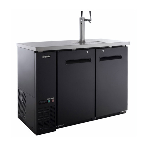 Large Kegerator - 48" Wide - 2 Doors - 2-Tap Tower Included