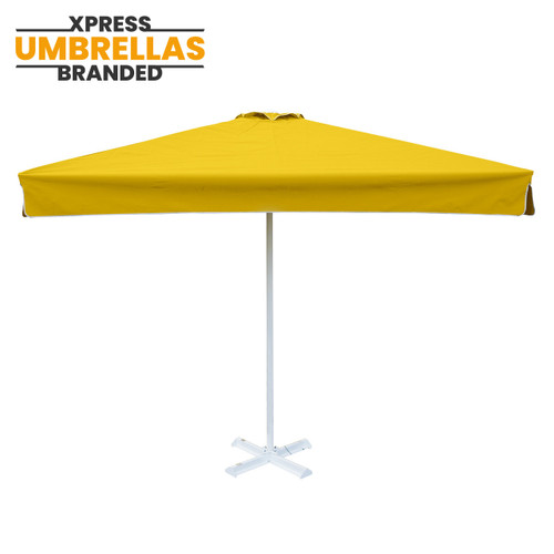 Square Patio Umbrella - 10x10 ft - Metal Frame + Base - 8 Ribs Square Patio Umbrella - 10x10 ft - Metal Frame + Base - 8 Ribs