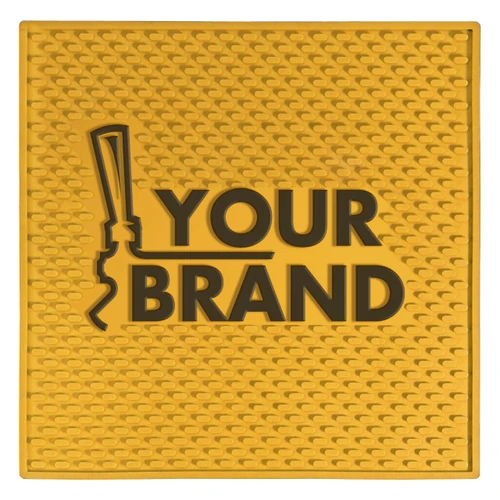 Rubber Bar Mat - 12" × 12"- Customizable - USA Only