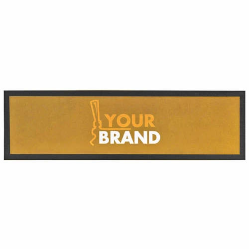 Rubber Bar Mat - 36" × 7" - Customizable - USA Only