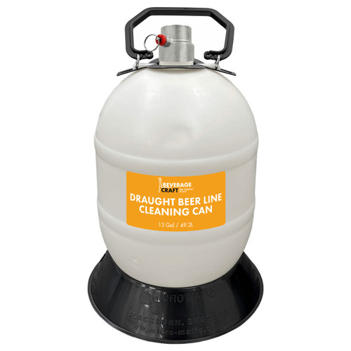 Plastic Cleaning Can - 4 Gallon - One Head - Metal Head - MicroMatic