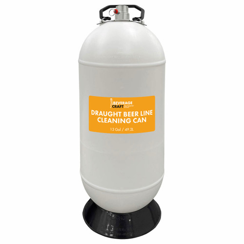 Plastic Cleaning Can - 13 Gallon - One Head - Metal Head - MicroMatic