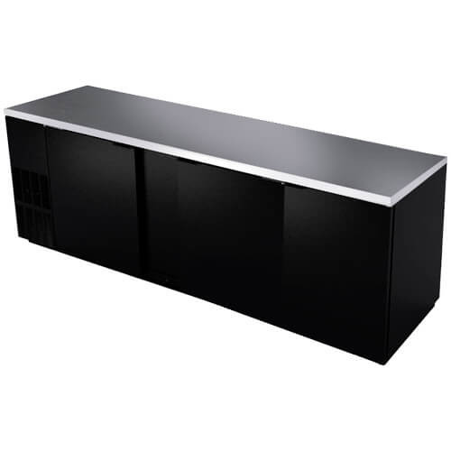 Large Back Bar - 78" Wide - Triple Doors 