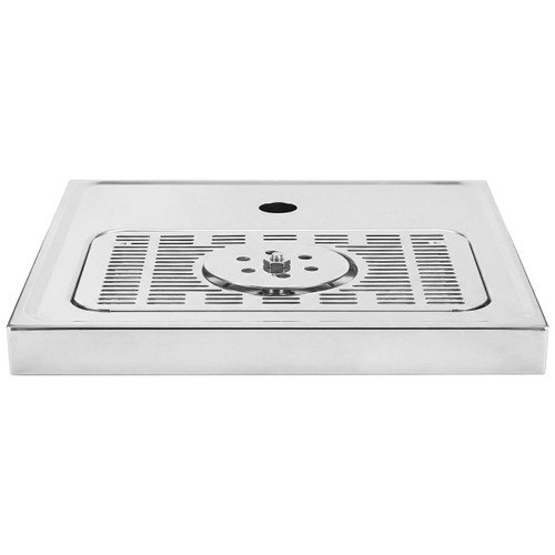 Platform Drip Tray - 15 3/4" x 15 3/4" - Tower Hole - Rinser
