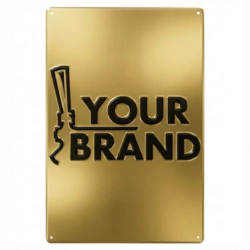 Embossed Metal Sign - Rectangle - Customizable - USA Only