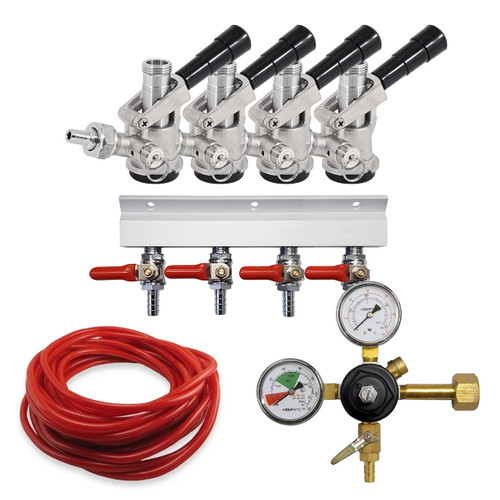 Jockey Box Tapping Kit - 4 Lines - CO2 - USA Only
