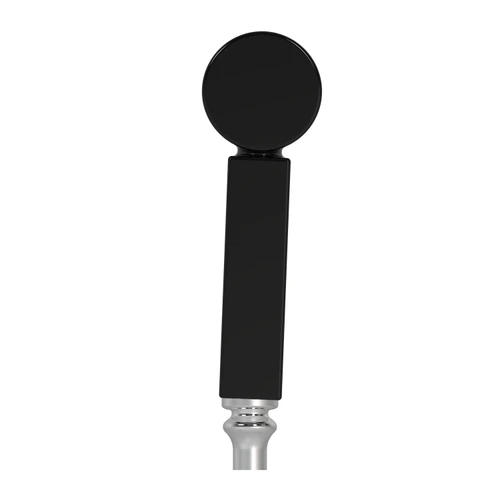 Resin Tap Handle - R-494 - Black - 9.25" Tall - Tilted