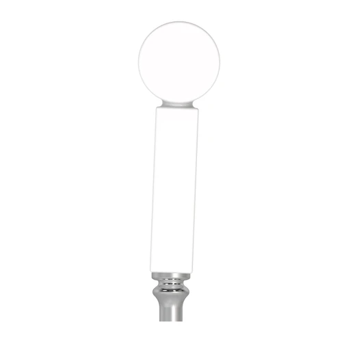 Resin Tap Handle - R-494 - White - 9.25" Tall - Tilted