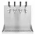Wall Mount Dispenser - 4 Taps - Air Chilled
