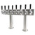 3" Double Pedestal Beer Tower - 8 Taps - Glycol Chilled 3" Double Pedestal Beer Tower - 8 Taps - Glycol Chilled