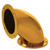 Stainless Steel Tower Part - Gold 90 Degree Elbow - 5mm Flange