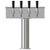 4" T-Box Beer Tower - 4 Taps - Air Chilled 4" T-Box Beer Tower - 4 Taps - Air Chilled