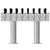 Dual-Sided Double Pedestal Beer Tower - 16 Taps - Glycol Chilled