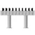 Dual-Sided Double Pedestal Beer Tower - 20 Taps - Air Chilled
