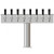 3" T-Box Beer Tower - 8 Taps - Glycol Chilled 3" T-Box Beer Tower - 8 Taps - Glycol Chilled