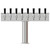 4" T-Box Beer Tower - 8 Taps - Glycol Chilled 4" T-Box Beer Tower - 8 Taps - Glycol Chilled