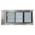 Large Back Bar - 72" Wide - Triple Sliding Glass Doors - Stainless Steel  Large Back Bar - 72" Wide - Triple Sliding Glass Doors - Stainless Steel