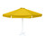Round Patio Umbrella - 13 ft - Metal Frame + Base - 6 Ribs