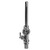 European side-pull beer faucet with flow control installed on draft beer tower - chrome finish