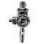 European brass beer faucet with domestic shank and flow control - detail view of spout and vent port