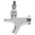 Domestic Faucet - Polished Stainless Steel - Self Closing