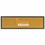 Custom 36x7 rubber bar mat with logo - BeverageCraft spill-proof PVC