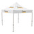 Square Pop-Up Tent - 10x10 ft - Steel Frame - Customizable