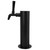 Cylinder Beer Tower - 12" Tall - 1 Tap - Air Chilled - Matte Black 