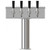 3" T-Box Beer Tower - 4 Taps - Air Chilled