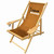 Wooden Patio Chair with Armrests - Brandable