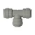 Tee - Push-Fit - 3/8" × 1/2" - DMfit