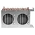 Condenser coil with two fan openings for compatible CDD kegerators