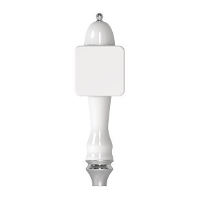 White Ceramic Tap Handle with Square Plate for Sale A-291