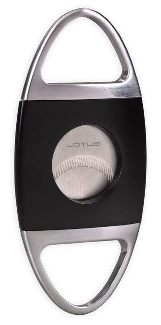 Lotus Jaws Black and Chrome Serrated 58 Ring Gauge Cigar Cutter