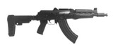 Zastava Arms USA Zastava Arms USA ZPAP M92 7.62x39mm Semi-Auto Pistol with Krinkov Style Sights and Dark Wood Forearm ZP92762TABM