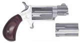 North American Arms North American Arms Mini-Revolver Convertible NAA-22MSC - 22 LR & 22 Magnum Stainless Revolver with Fixed Sights NAA-22MSC