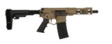Wise Arms Wise Arms WA-15B 5.56mm Semi-Auto Pistol in Flat Dark Earth with SBA3 Pistol Brace 7.5-556-SBA3-FDE