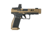 CANIK CANIK TTI Combat 9mm Semi-Auto Pistol with Bronze Cerakote Finish and 21+1 Capacity HG7854V-N