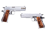Auto-Ordnance - Thompson Auto-Ordnance Thompson 1911A1 Navy 250th Edition .45 ACP Semi-Auto Pistol with Custom Engraved Hardwood Grips 1911BKOC16