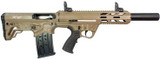 Gforce Arms Gforce Arms GFY1 12 Gauge Semi-Auto Shotgun with Flat Dark Earth Finish and Picatinny Rails GFY11220-FDE
